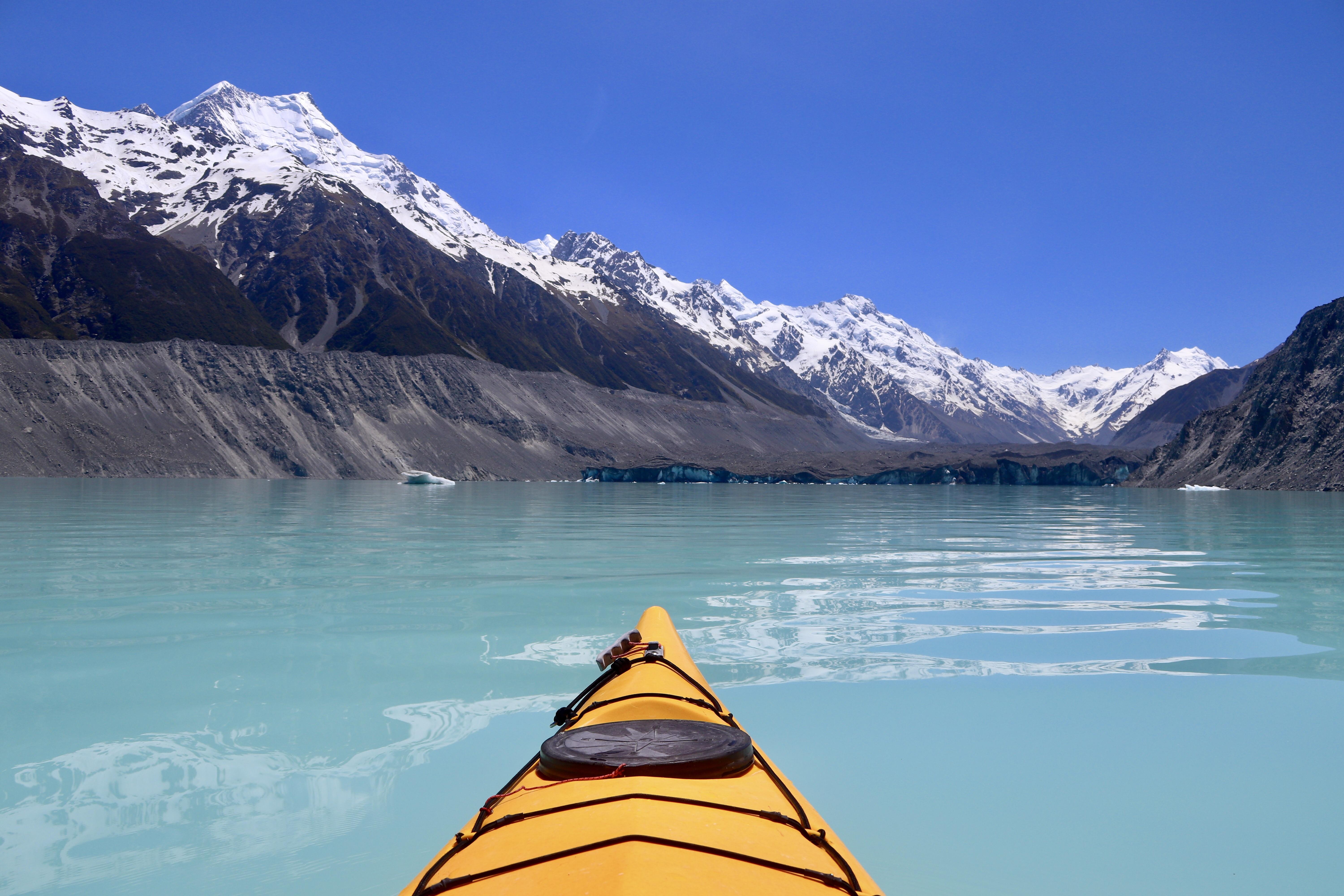 Mount Cook Glacier Kayaking experience